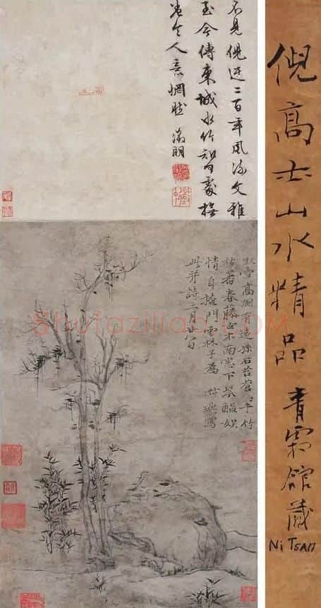 倪瓒·春藤古木图