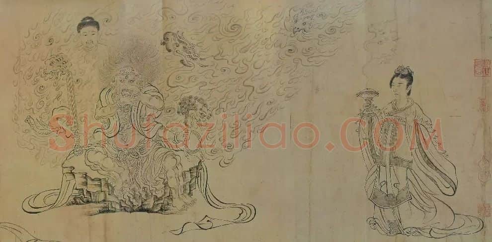 吴道子·送子天王图(局部)