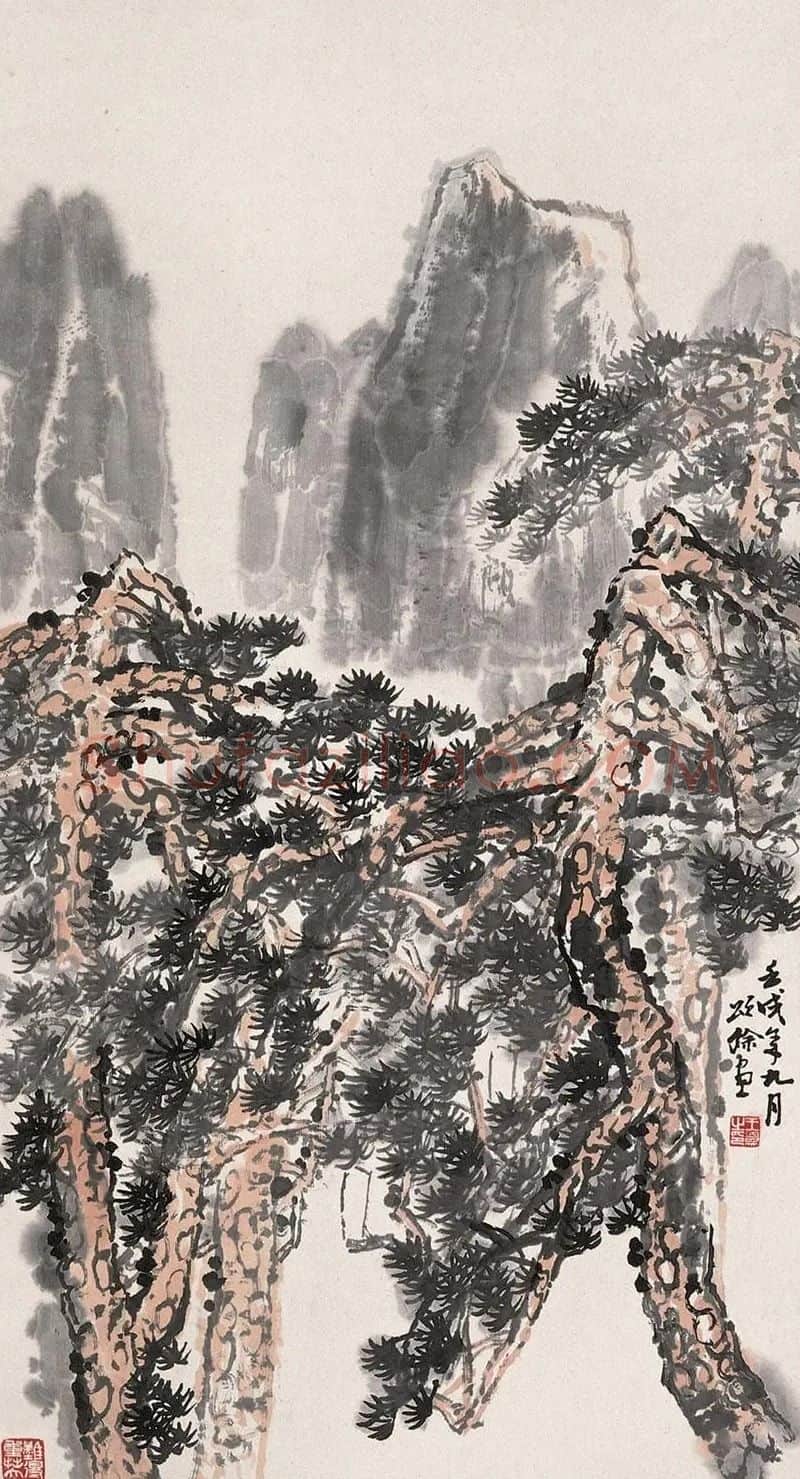 王颂余·松江帆影