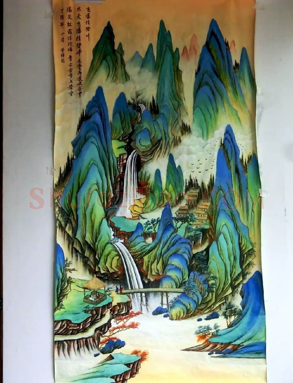 曾祥能·飞瀑挂碧川