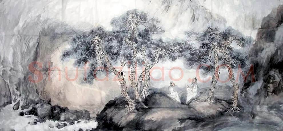 郭锦山·王维诗意图