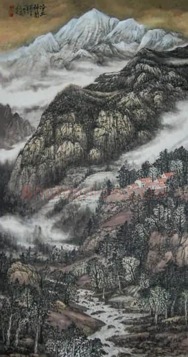 王林昌·净土神韵70x138cm2013年