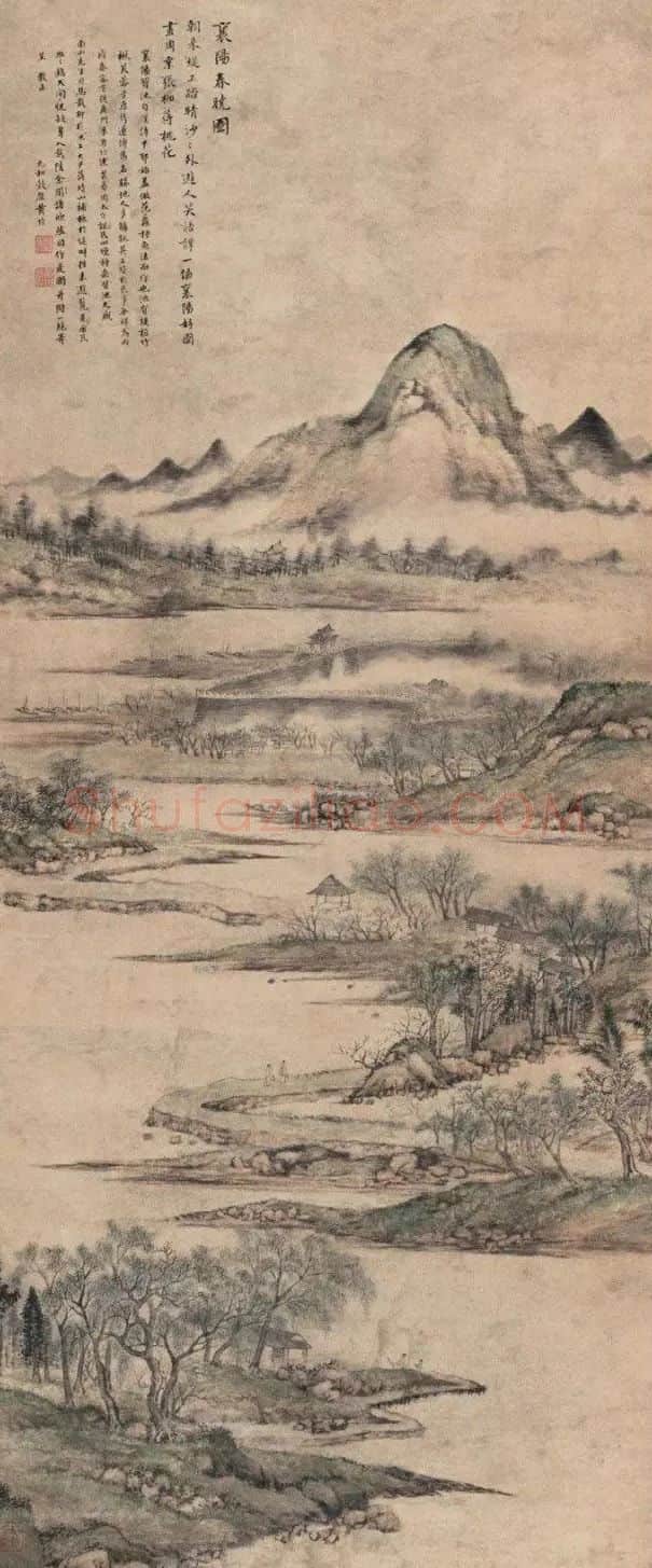 黄均·襄阳春晓图