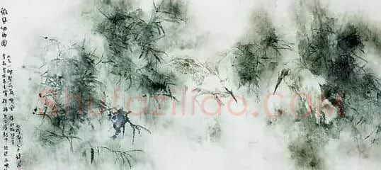 罗镜泉·微风细雨图