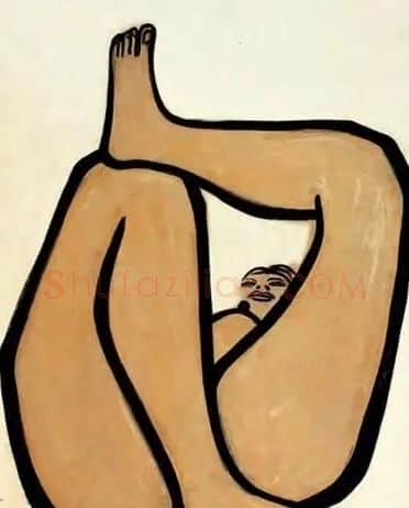 常玉·翘腿裸女