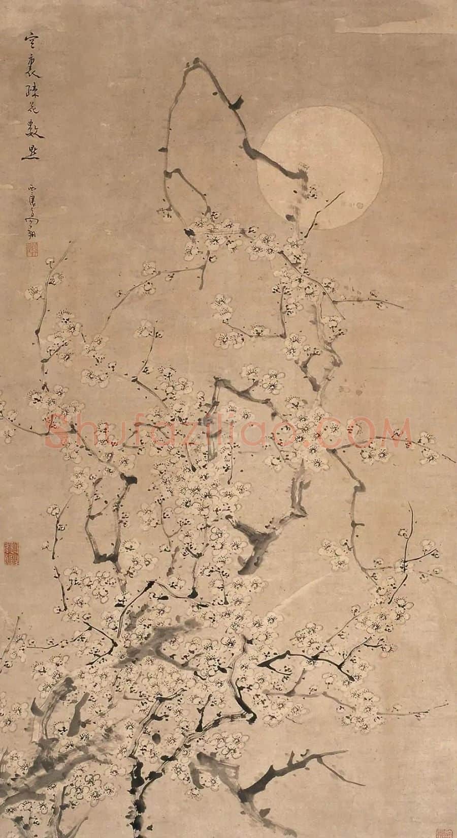 高翔·寒梅图