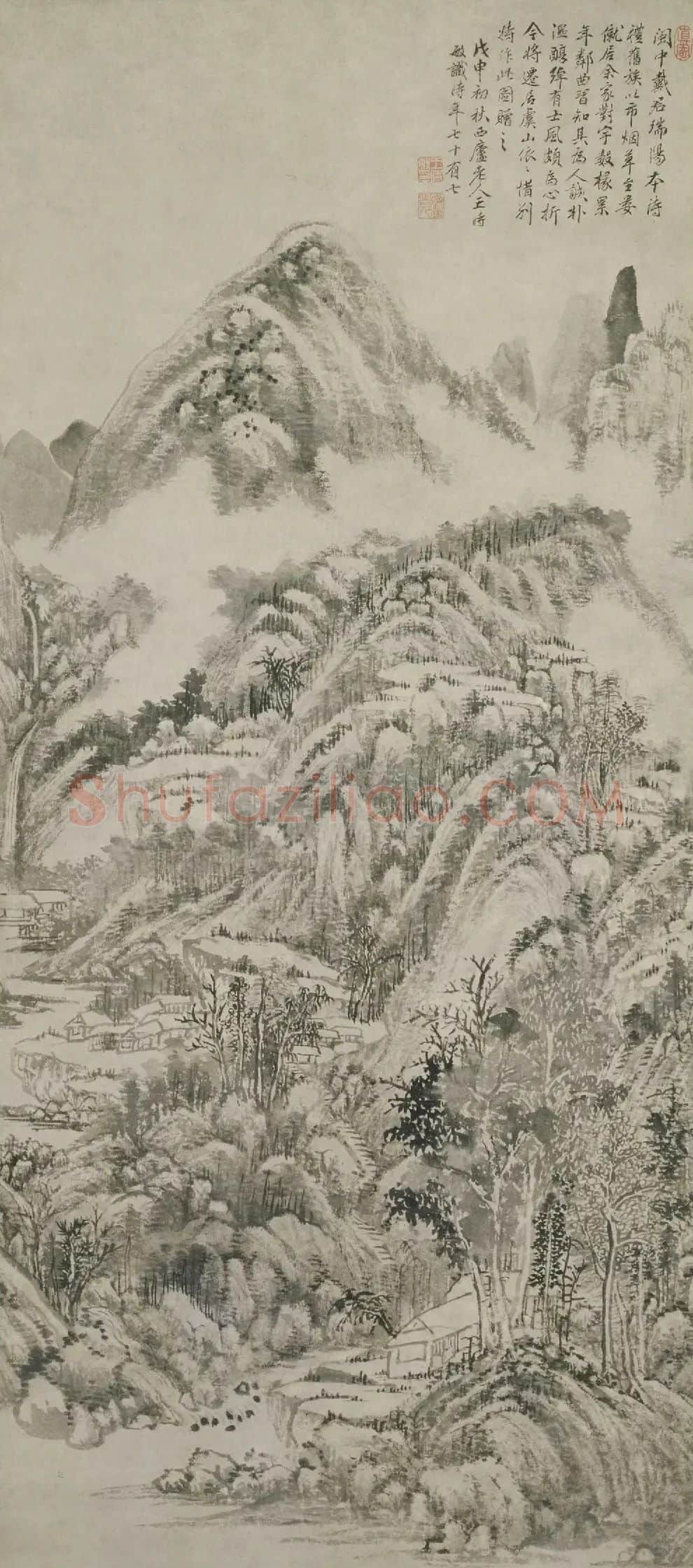 王时敏·虞山惜别图