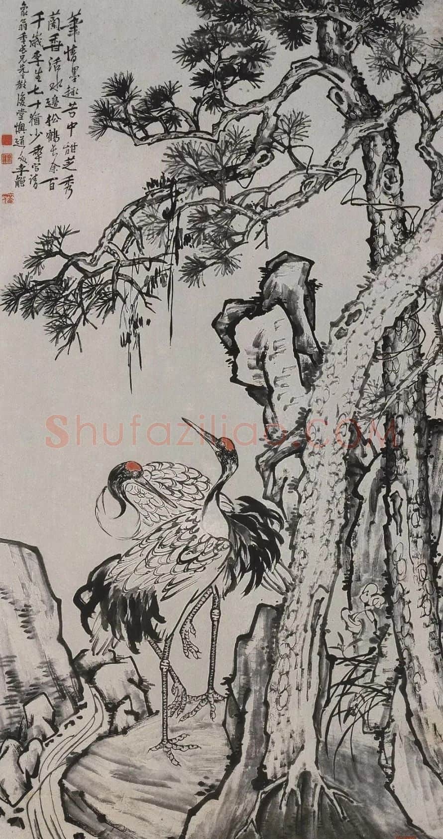 李鱓·松鹤图轴