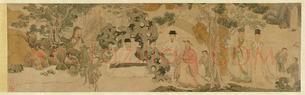 董其昌·聚贤听琴图