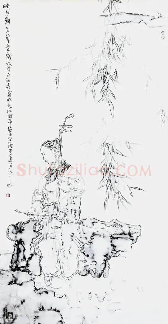 谭崇正·印月图