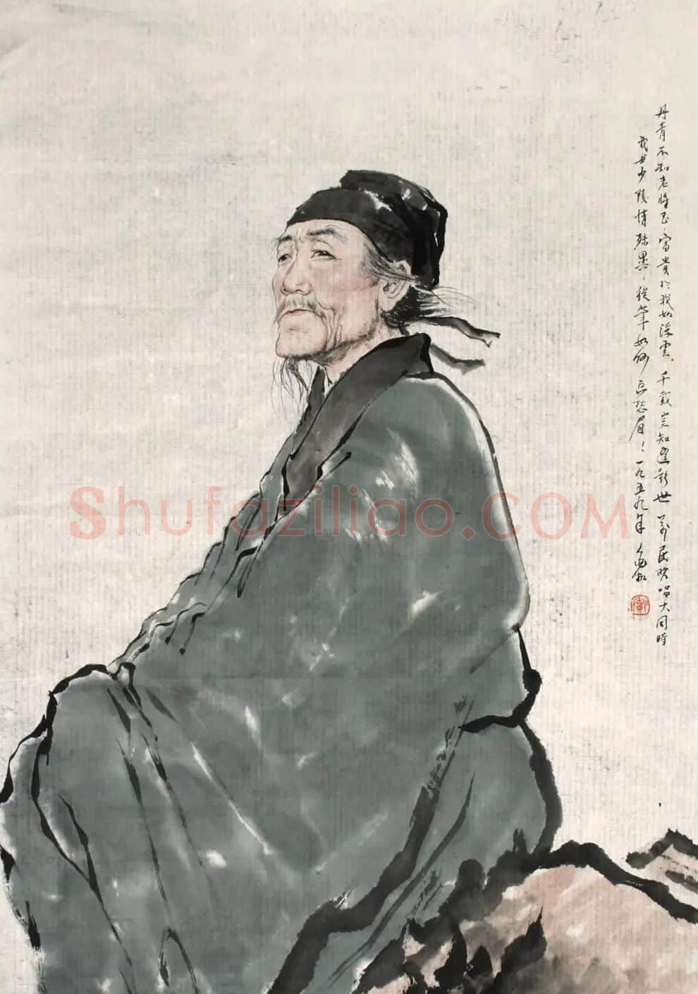 蒋兆和·杜甫造像
