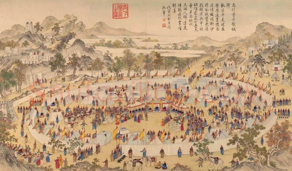 郎世宁·平定准部回部得胜图
