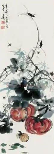 王雪涛·虫贺瓜熟