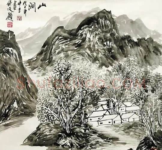 杭中吉·山涧图