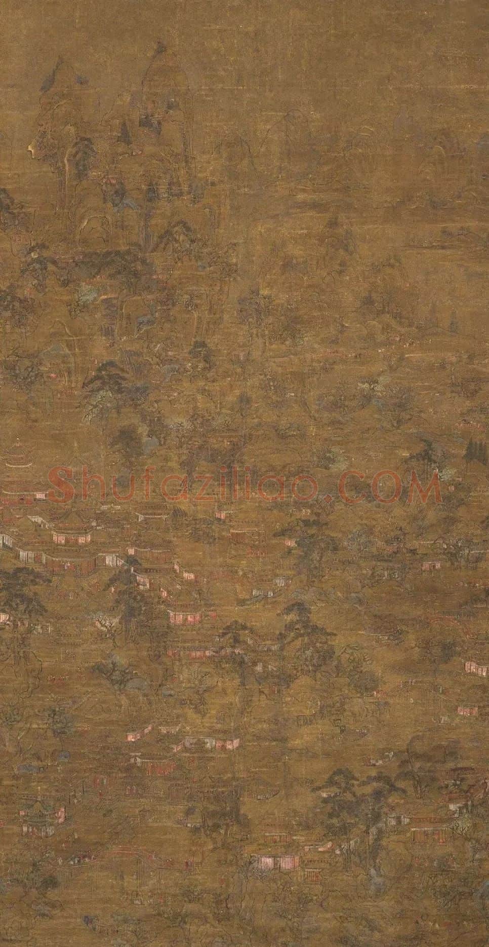 李思训·宫苑图轴