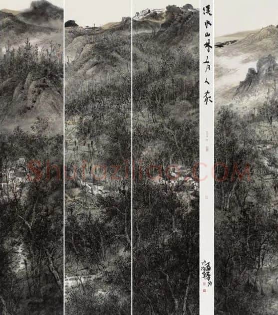 张瀚东·溪水山林有人家