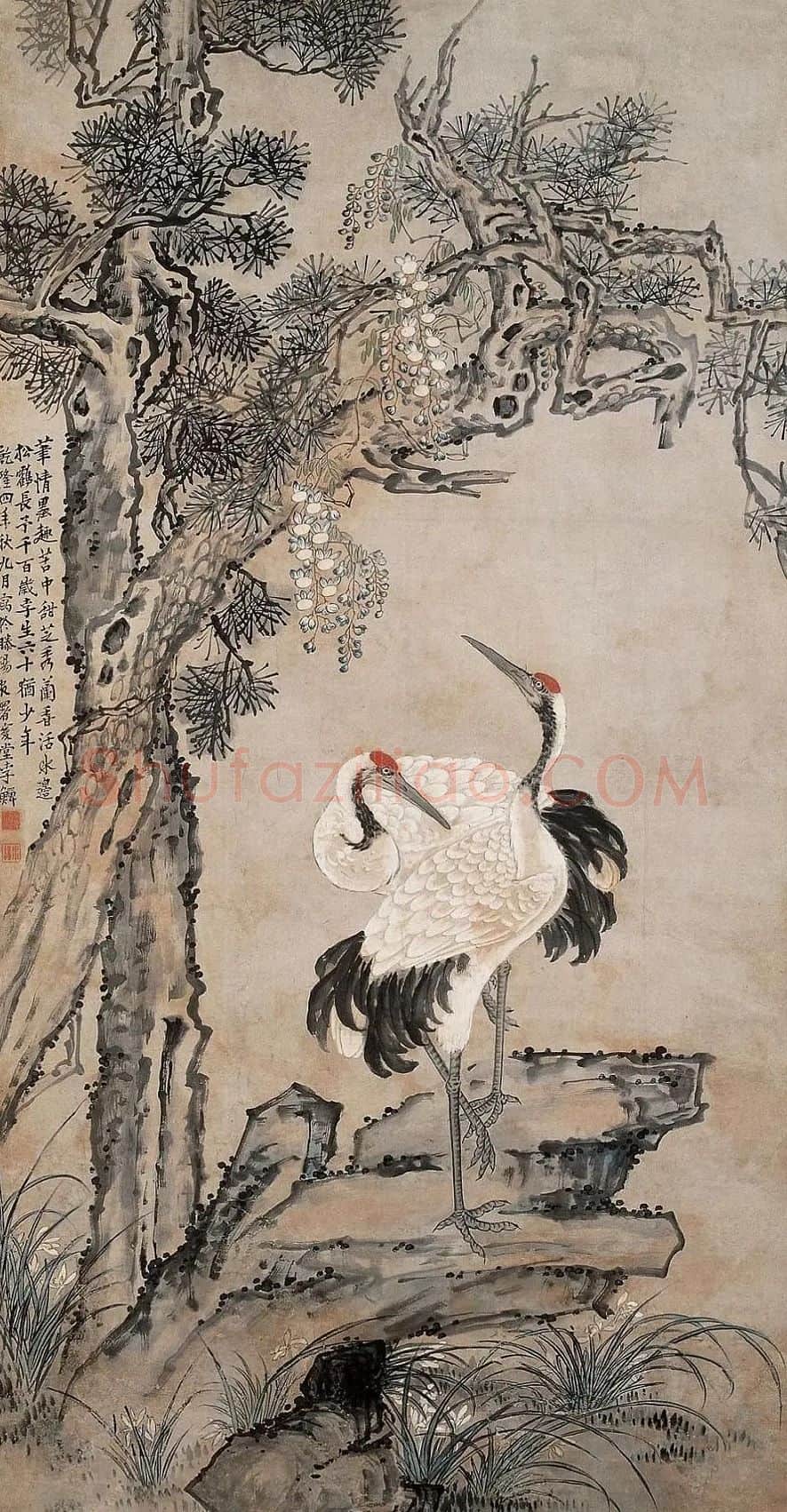 李鱓·松鹤延年