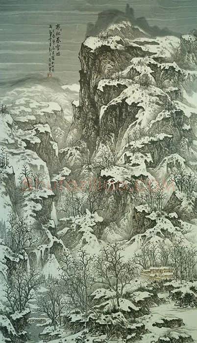 荆匡胤·寒林春雪图