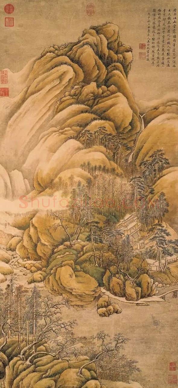 王时敏·仿王维江山雪霁