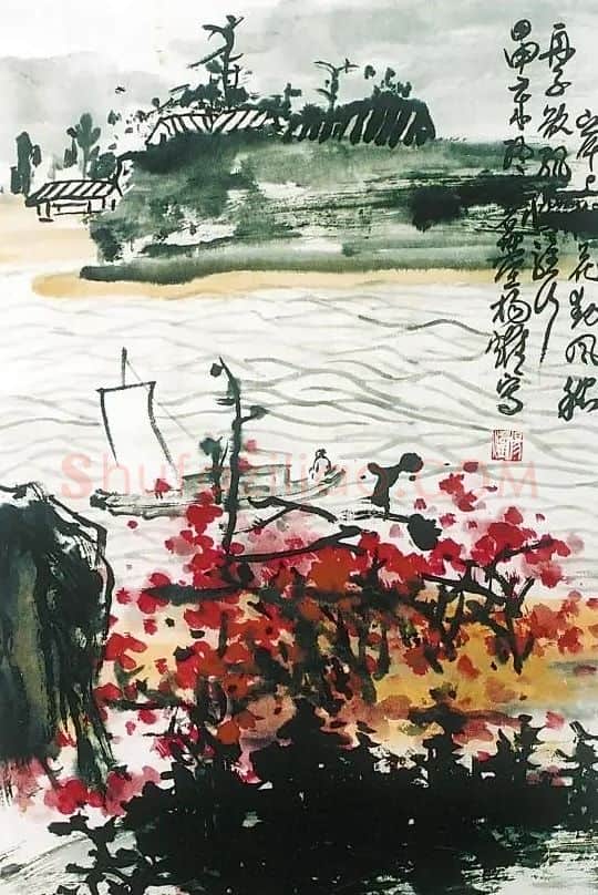 杨耀·舟行醉桃花