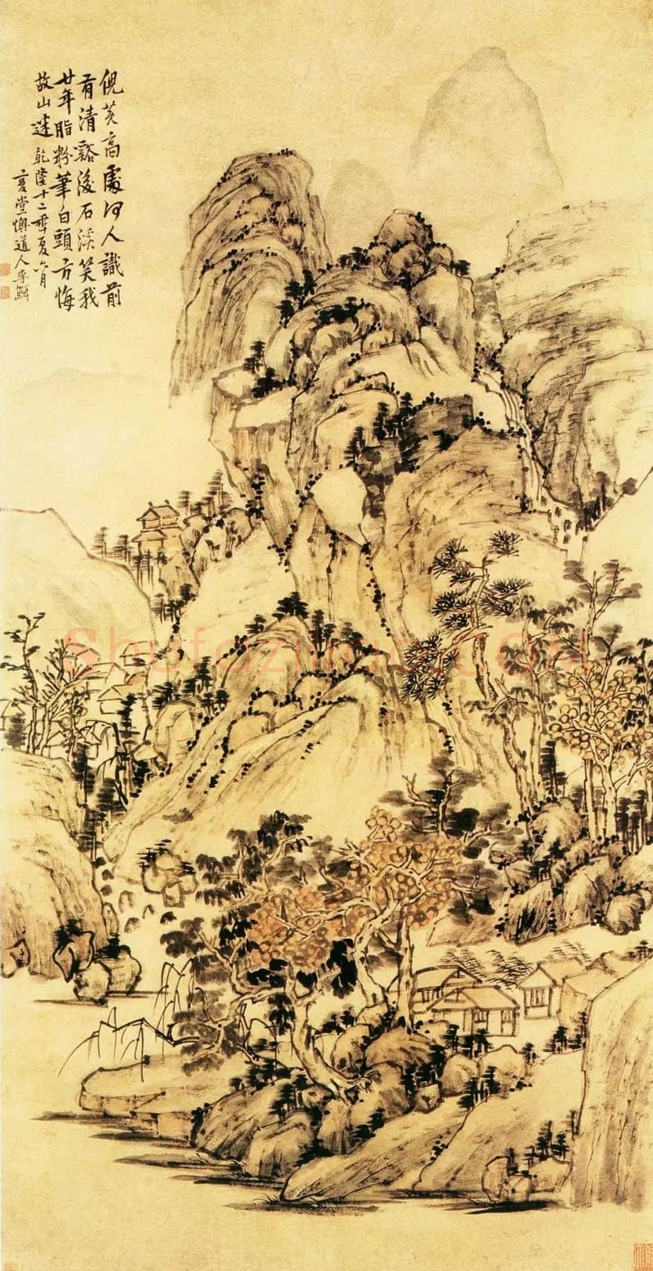 李鱓·故园图