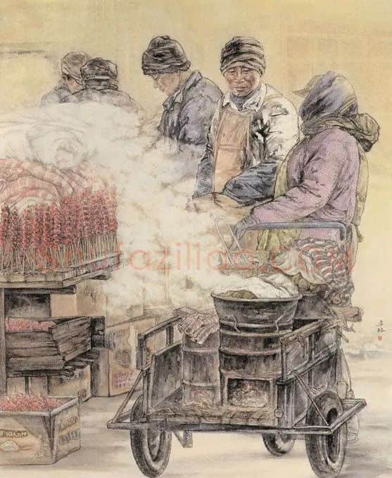 李榕·《街市一角》