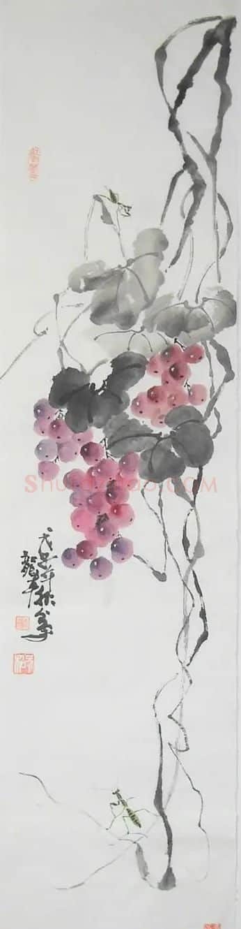 李龙章·螳螂葡萄