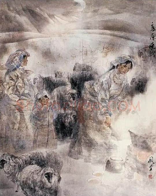 潘风全·高原晚炊