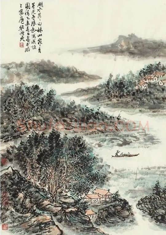 骆恒光·湖山泛舟