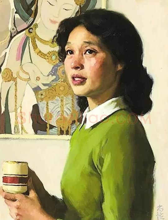 靳尚谊·端茶杯的女人