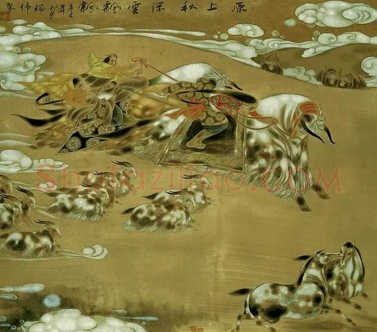 叶瑞伟·原上秋深云飘飘