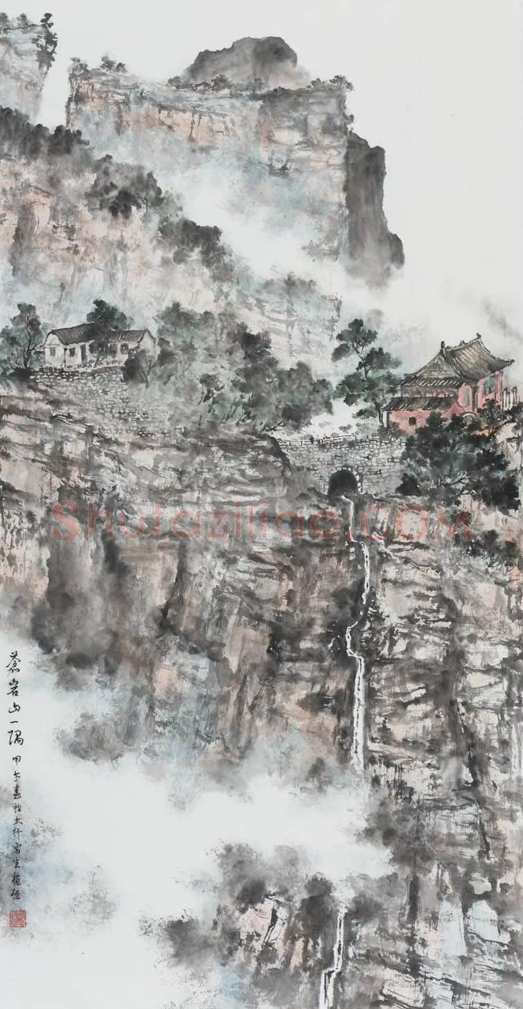 谭植桓·苍岩山一隅