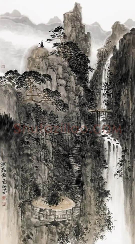 阮荣春·登高图
