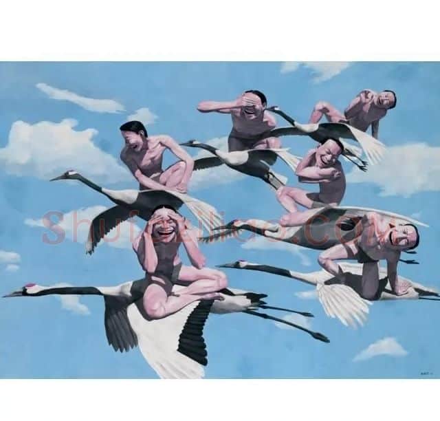 岳敏君·Immortal Cranes