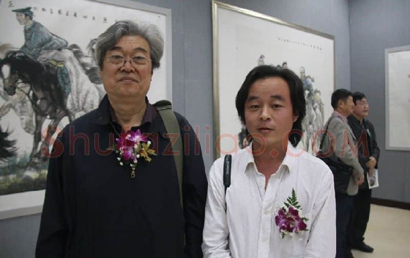 黄华·应邀参加原中国美术馆馆长.中国美协顾问.国家画院顾问.杨力舟先生画展