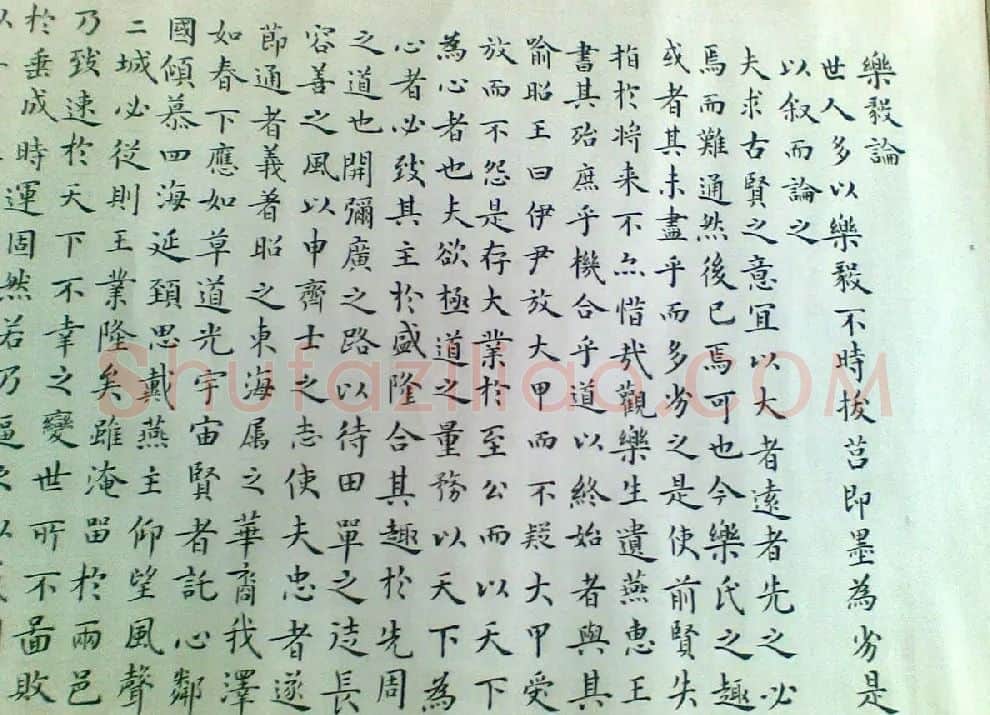 赵华南·乐毅论