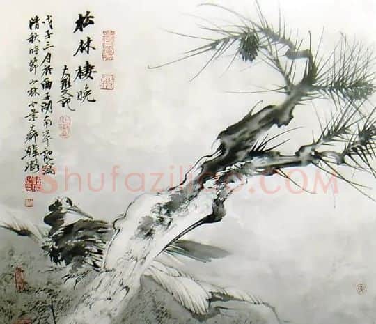 韩璐·松林栖晚