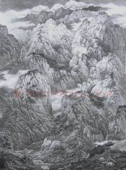 陈海平·云壑秋山图