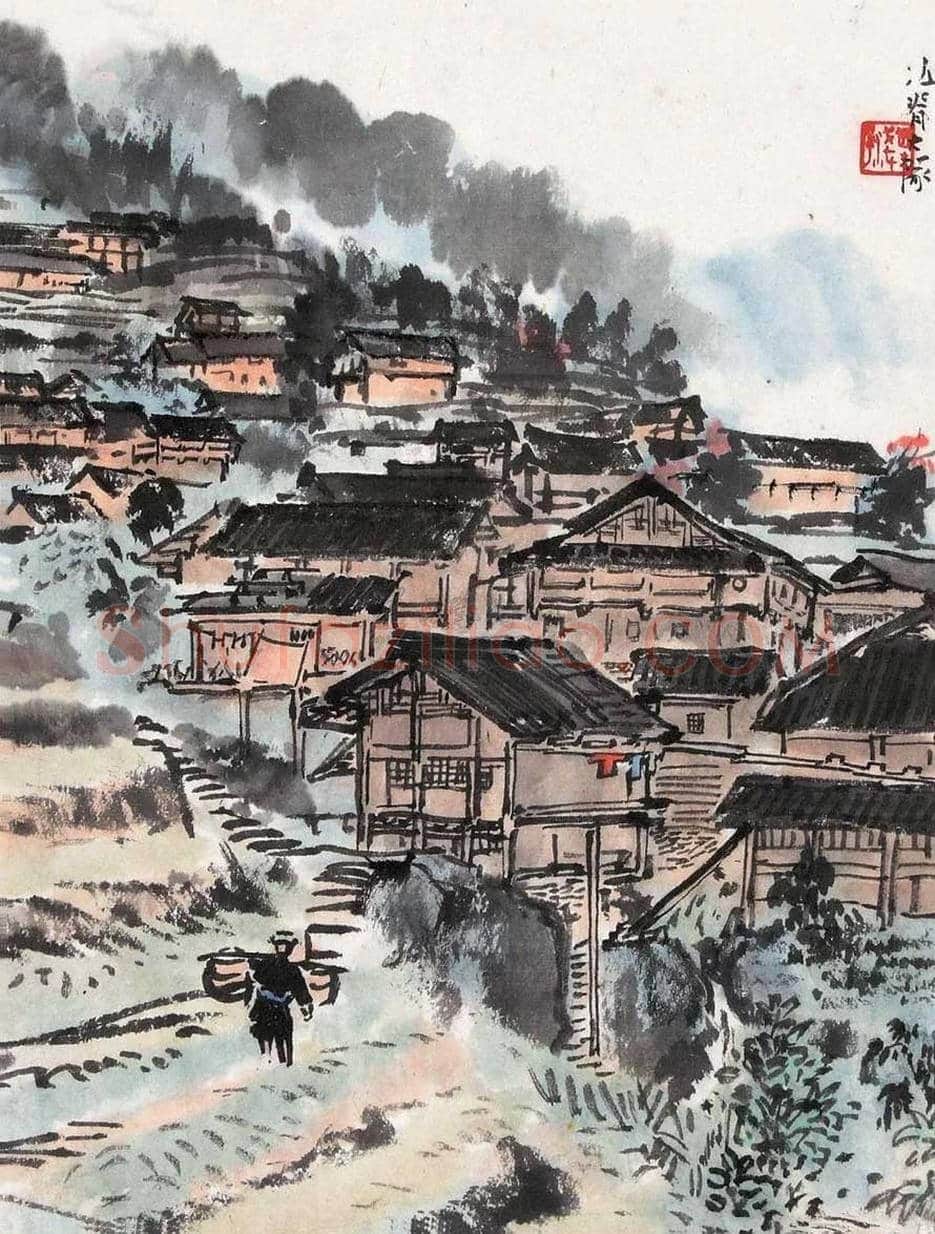 叶浅予山水画作品欣赏 | 书画百科