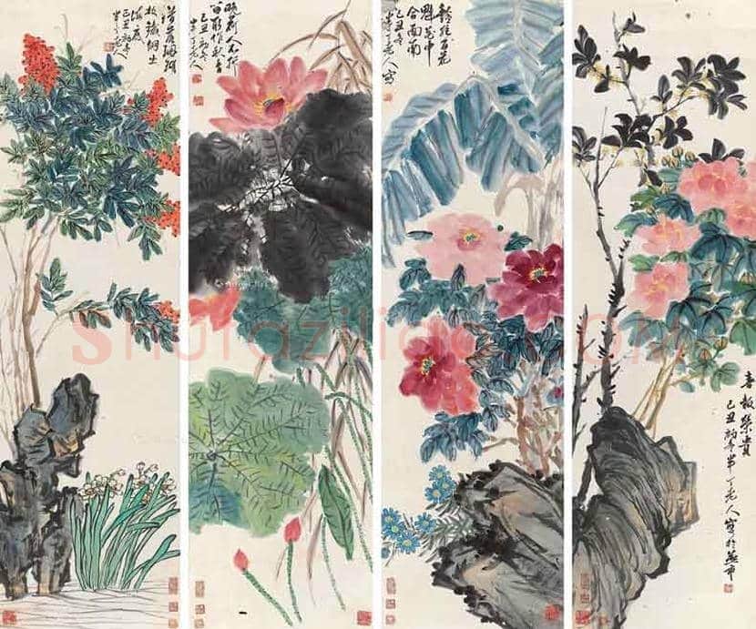陈半丁花鸟作品欣赏 | 书画文摘