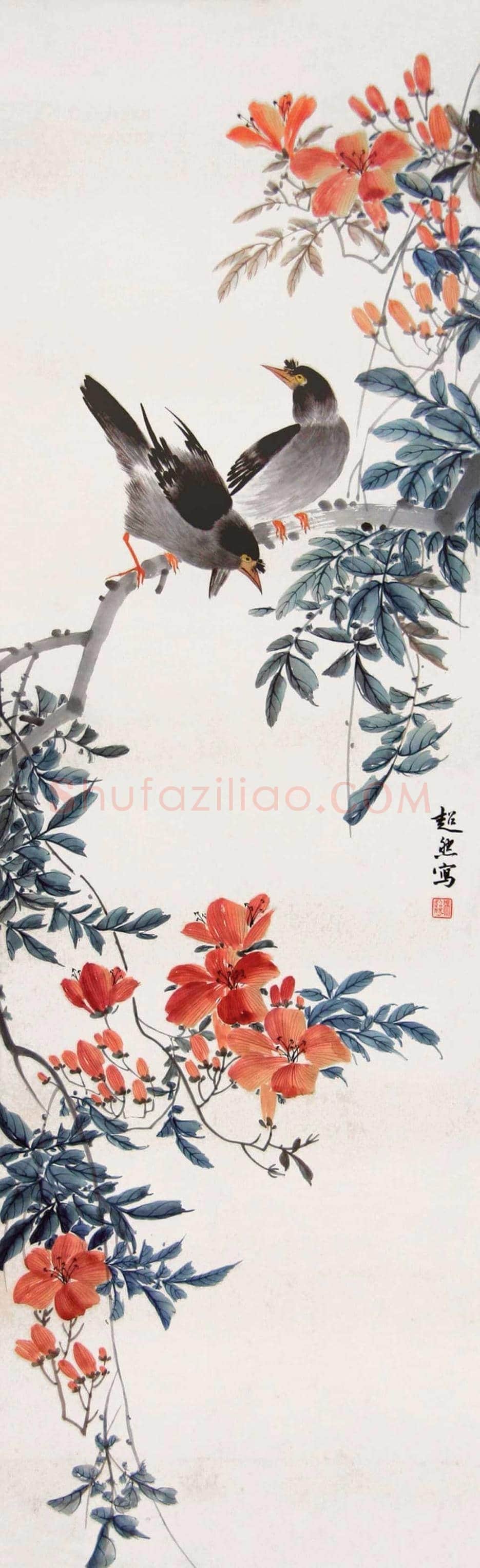 冯超然花鸟作品欣赏 | 书画科普