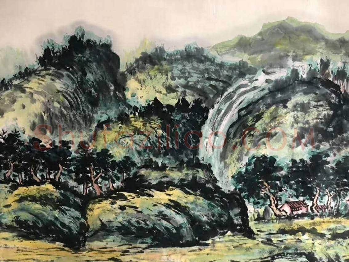 磅礴巨制——朱屺瞻《溪山信美》 | 国画欣赏