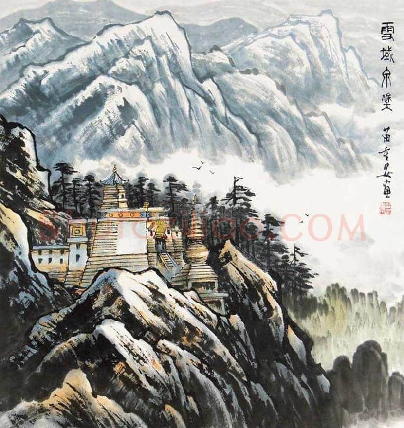 苗重安山水画作品欣赏 | 书画百科