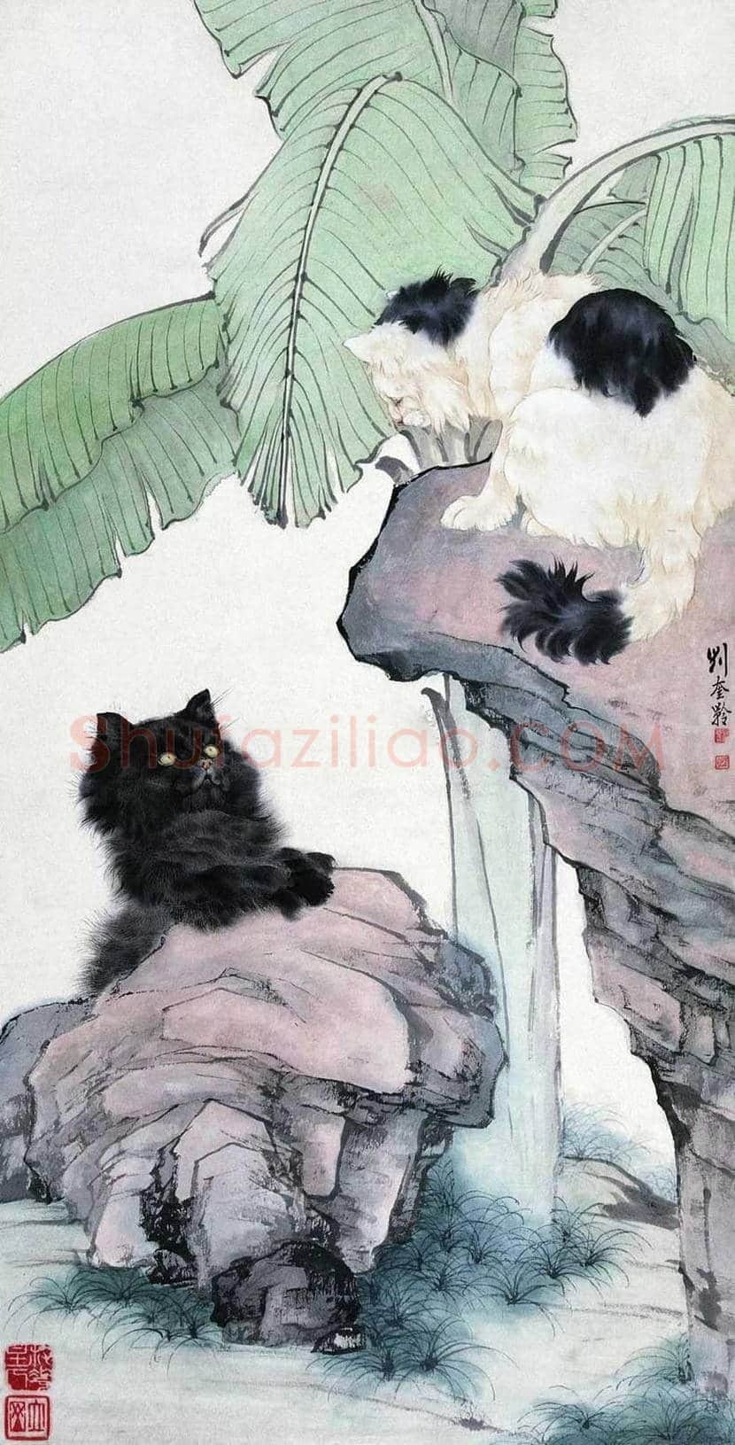 名家画猫作品欣赏 | 书画文摘
