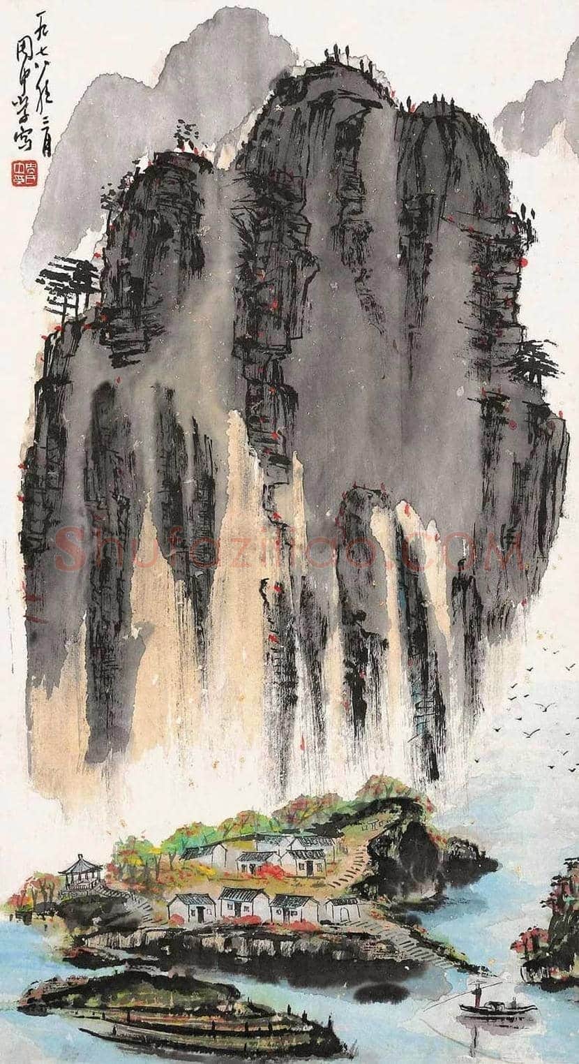 周中孚山水画欣赏 | 书画百科