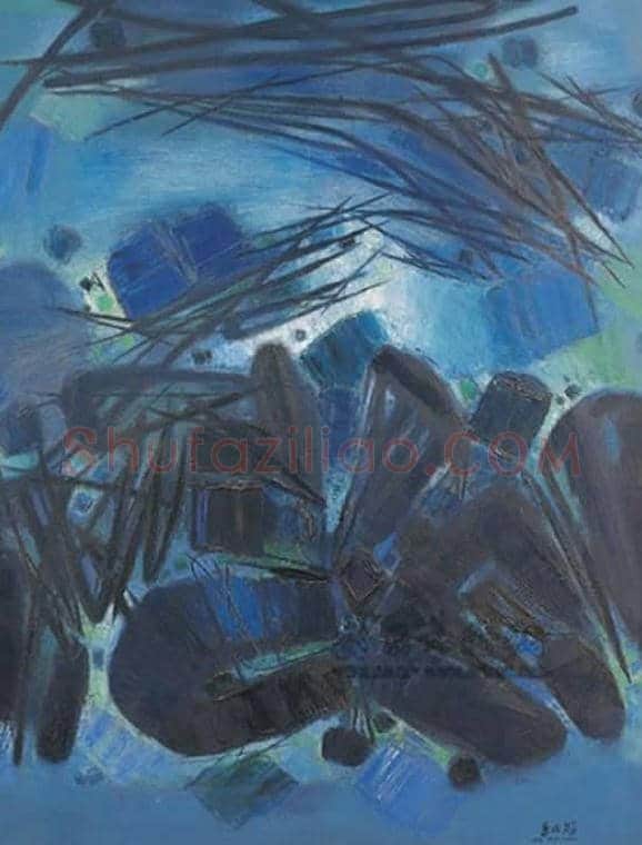 朱德群(1951-2004期间)作品欣赏 | 书画百科