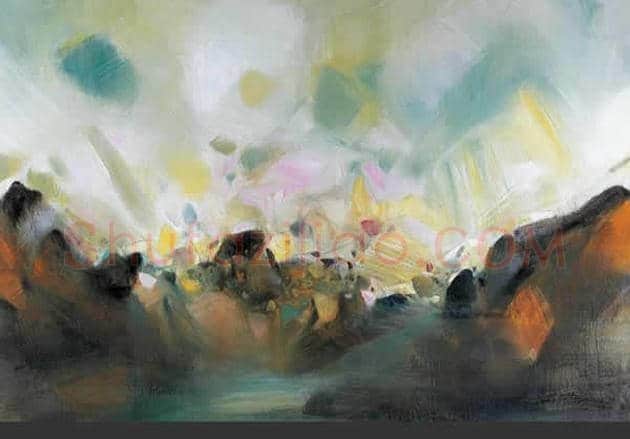 朱德群(1951-2004期间)作品欣赏 | 书画百科