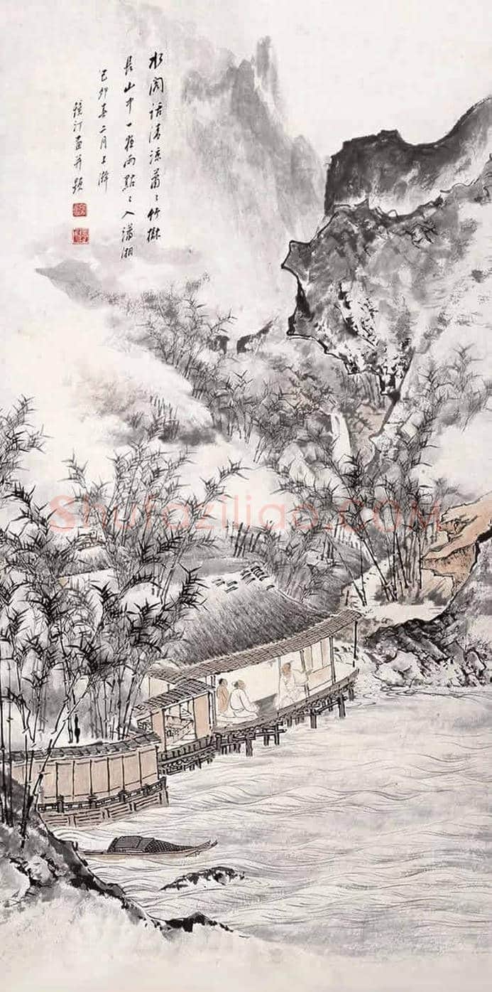 吴镜汀山水画欣赏 | 书画知识