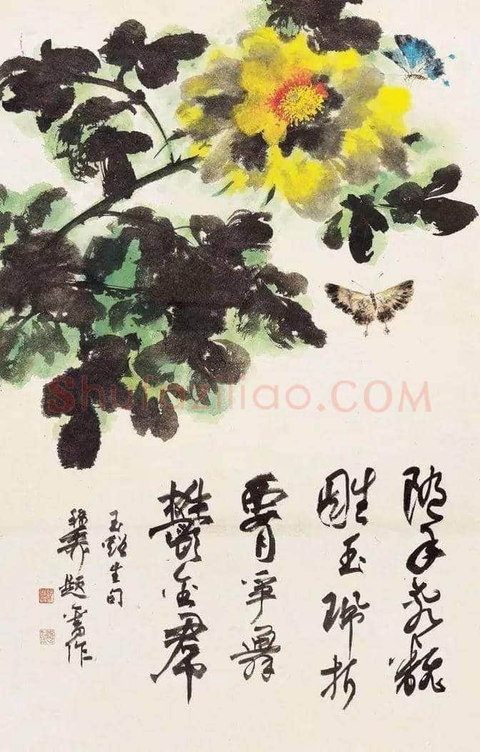 谢稚柳等名家笔下芙蓉花开 | 书画百科