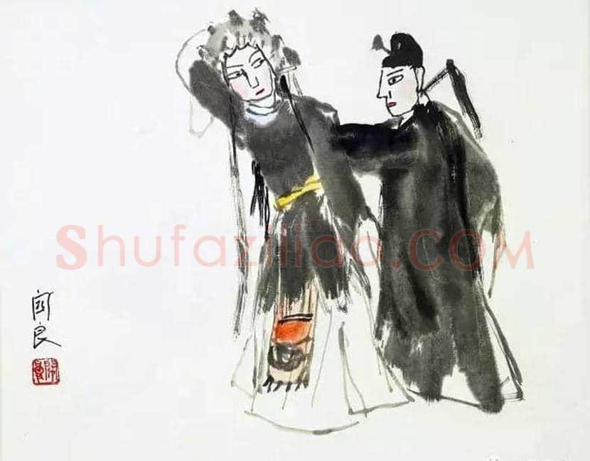 关良戏曲人物画作品欣赏 | 书画讲解